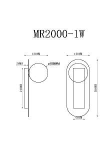 Настенное бра MyFar July MR2000-1W