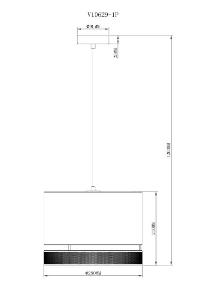 Светильник подвесной Moderli Gela V10629-1P