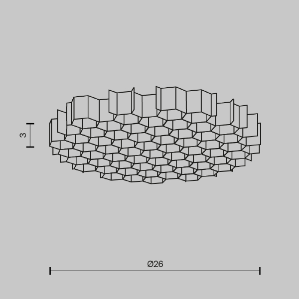 Светофильтр Maytoni Downlight HoneyComb-D26