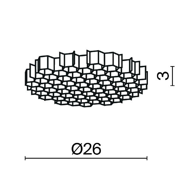 Светофильтр Maytoni Downlight HoneyComb-D26