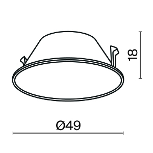 Декоративная рамка-отражатель для серии Wise Maytoni Downlight Ring057-7-MG