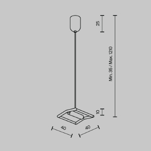 Подвес для ремня Maytoni Pendant system Parity TRA130SW-B