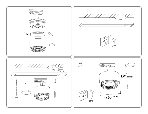 Трековый светильник Ambrella Track System GL5379