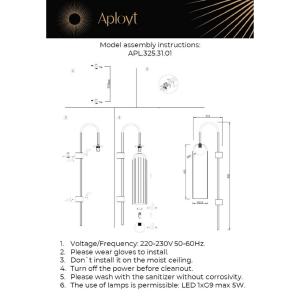 Настенное бра Aployt Arian APL.325.31.01