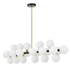 Люстра на штанге Lumina Deco LDP 6033-24 BK+GD