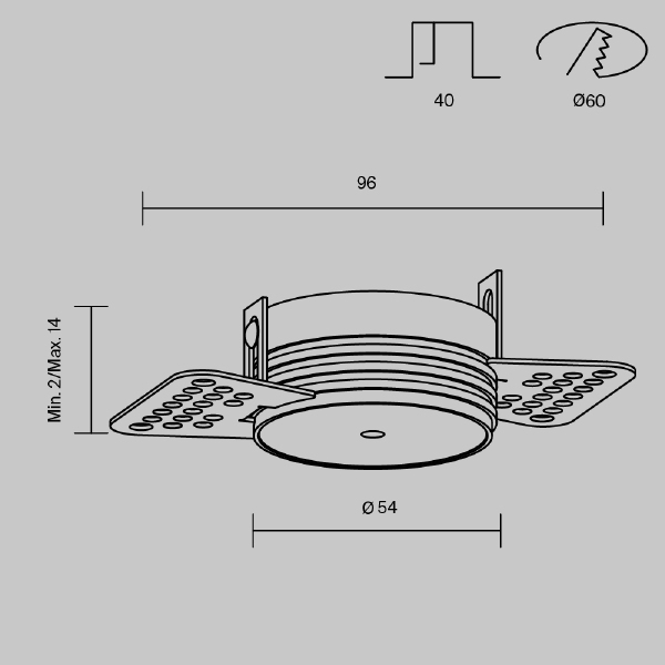 Основание для вывода провода подвесного светильника Maytoni Accessories for pendant PA001-TRS-W