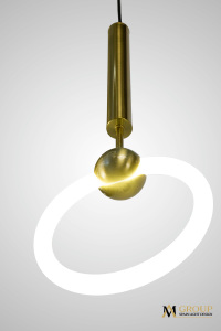 Светильник подвесной AM Group AM453 D200 GOLD