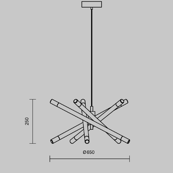 Подвесная люстра Freya Wands FR6130PL-L30B