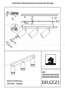 Светильник спот Brizzi Aras BR08088