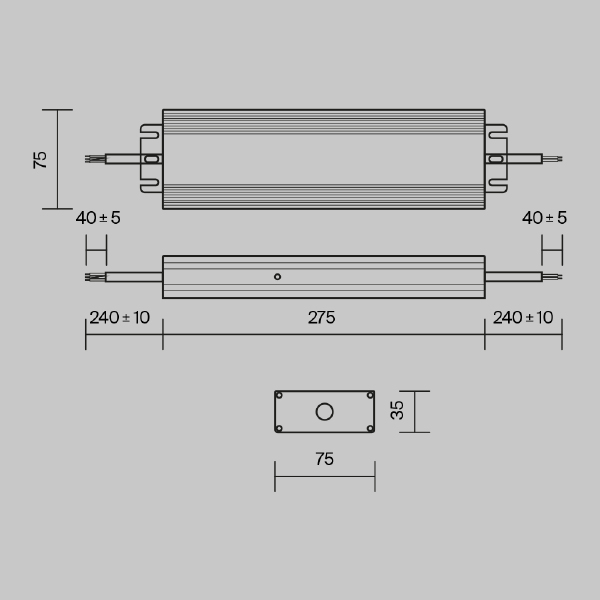 Блок питания Maytoni Power Supply Magnetic PSL008-300W-48V-IP67