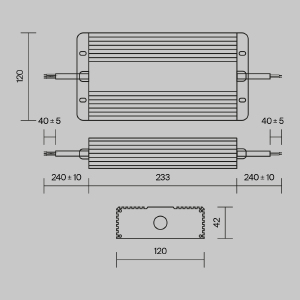 Блок питания Maytoni Power Supply Magnetic PSL008-400W-48V-IP67