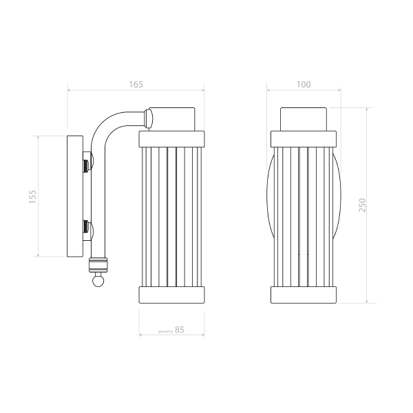 Настенное бра Covali WL-38003