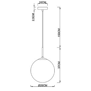 Светильник подвесной Arte Lamp Volare A1561SP-1BK