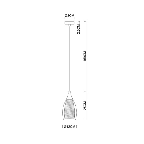 Светильник подвесной Arte Lamp Barry A7951SP-1BK