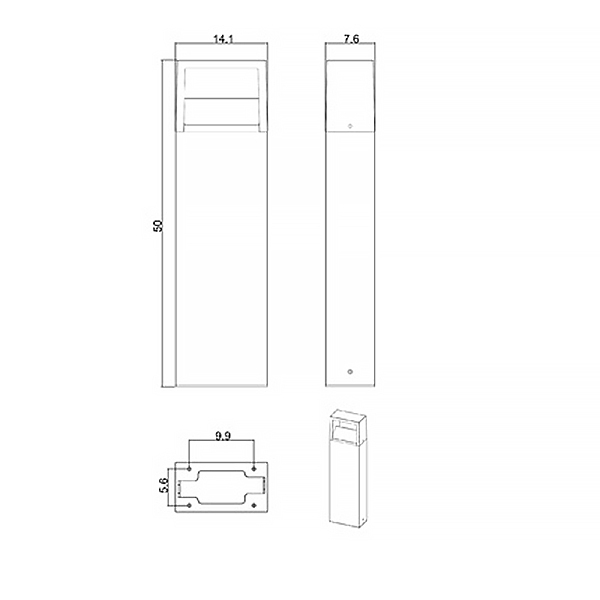 Уличный наземный светильник Arte Lamp Liverpool A1326PA-1BK