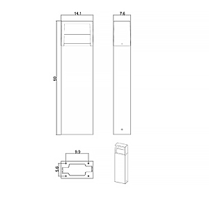 Уличный наземный светильник Arte Lamp Liverpool A1326PA-1BK