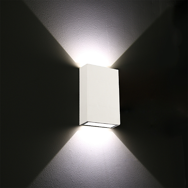 Уличный настенный светильник Arte Lamp Algol A2750AL-2WH