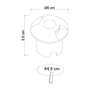 Уличный встраиваемый Arte Lamp Piazza A3221IN-2BK