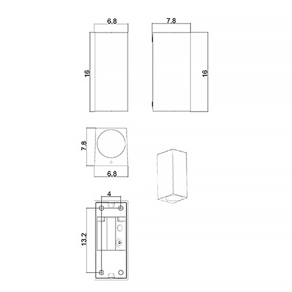 Уличный настенный светильник Arte Lamp Artefact A3404AL-2BK