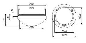 Уличный потолочный светильник Kanlux Bsl 7015