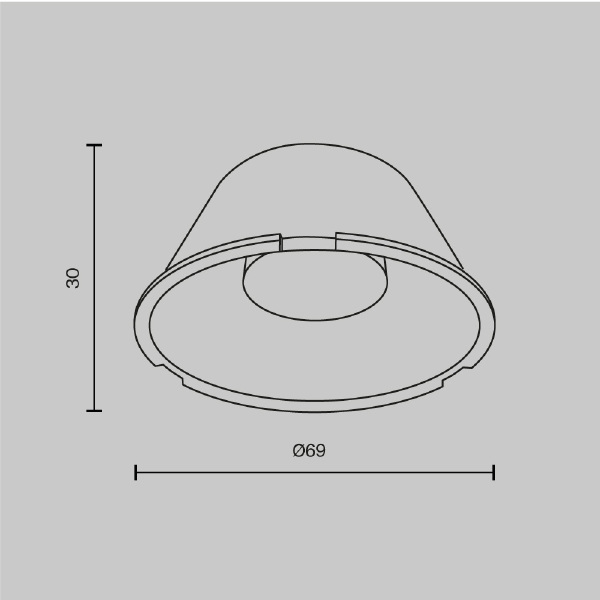 Линза Maytoni Focus Led LensD69-15