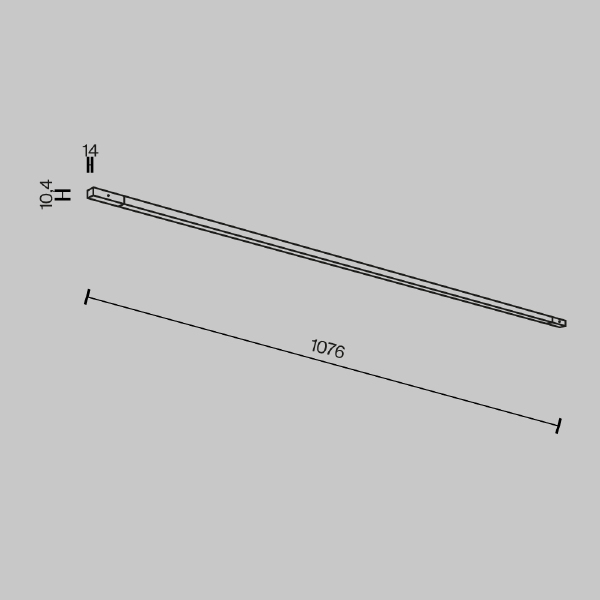 Трековый светильник Maytoni Flex TR180-1-12WTW-B