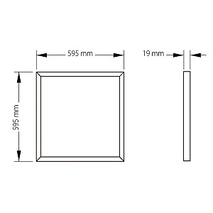 Светильник армстронг Volpe Ulp-q105 ULP-Q105 6060-45W/NW WHITE