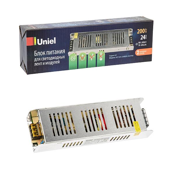 Драйвер для LED ленты Uniel UET-VAS-200B20 24V IP20