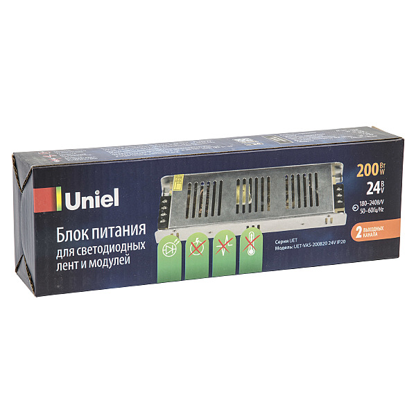 Драйвер для LED ленты Uniel UET-VAS-200B20 24V IP20