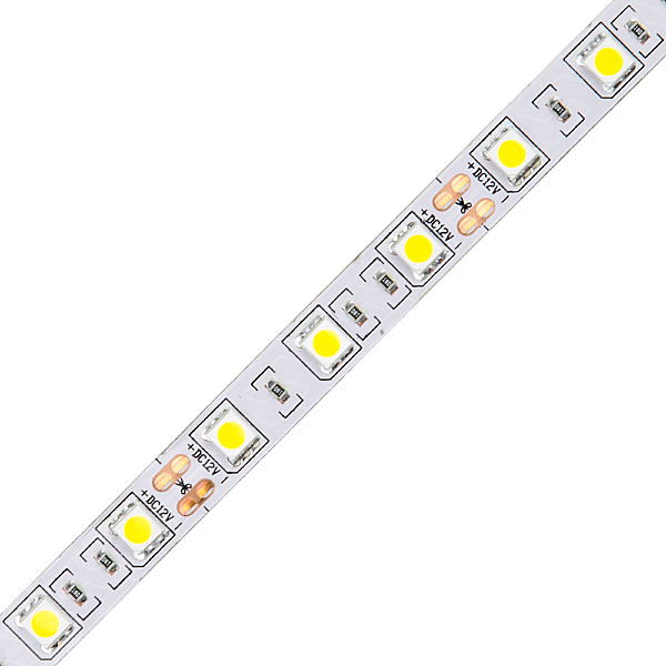 LED лента Volpe Uls-q221 ULS-Q221 5050-60LED/m-10mm-IP20-DC12V-14,4W/m-5M-RGB катушка в герметичной упаковке