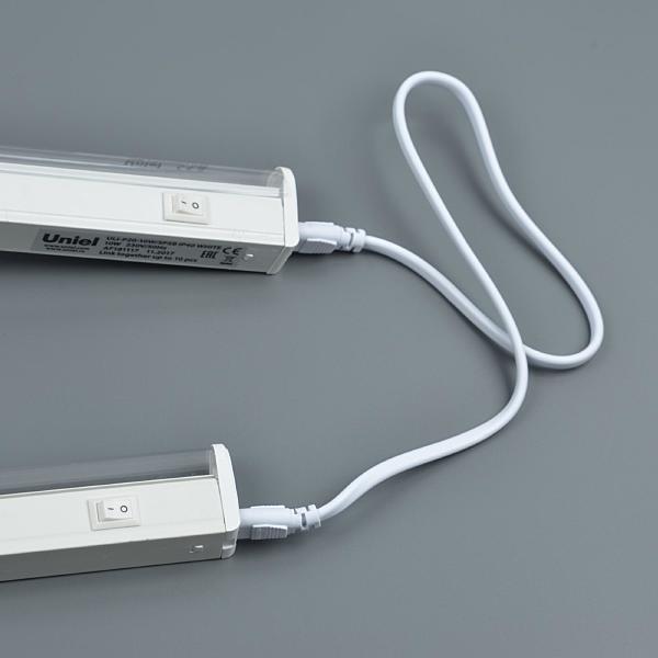 Провод для соединения светильников для растений ULI-P, 50 см Uniel UCX-PP2/L10-050 WHITE 1 POLYBAG
