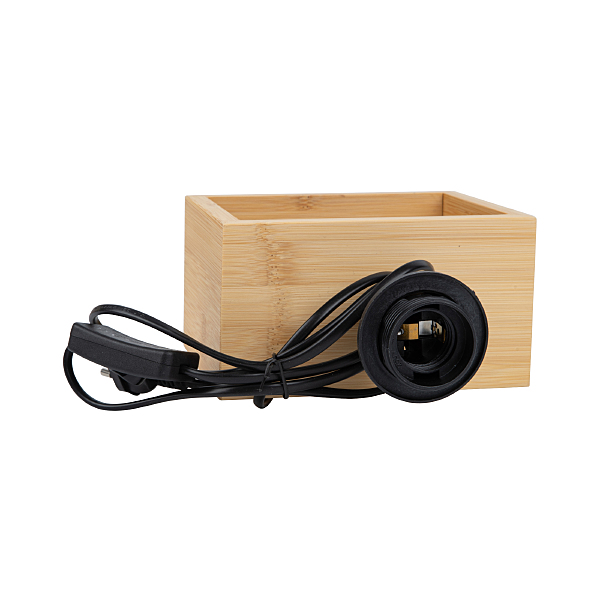 Настольная лампа Uniel UML-B401 E27 LIGHT GREY/WOOD