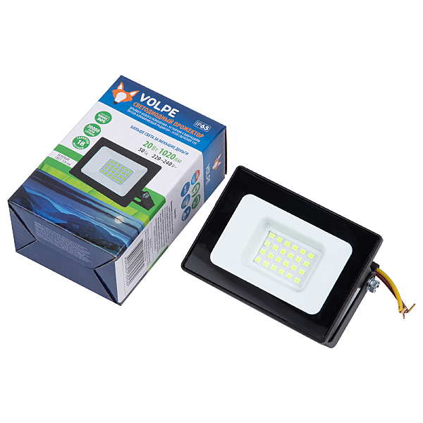 Прожектор уличный Volpe ULF-Q517 20W/GREEN IP65 220-240V BLACK