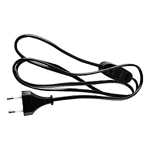 Сетевой шнур с выключателем, 230V 1,9м черный Feron KF-HK-1-2 51041