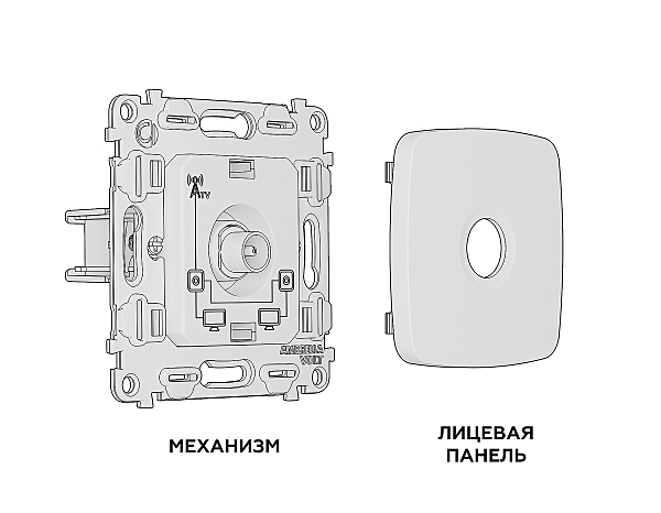 Розетка Ambrella Volt OMEGA MO813030