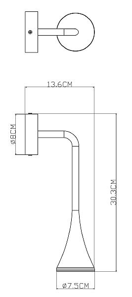 Уличный настенный светильник Arte Lamp Bronn A2367AL-1BK