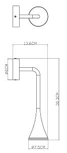 Уличный настенный светильник Arte Lamp Bronn A2367AL-1BK