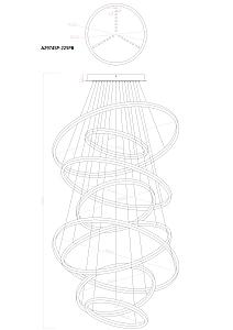 Подвесная люстра Arte Lamp Arcane A2974SP-225PB