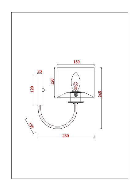 Настенное бра Arte Lamp Attore A4092AP-1CC