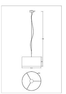 Светильник подвесной Arte Lamp Coppa A4095SP-3GY