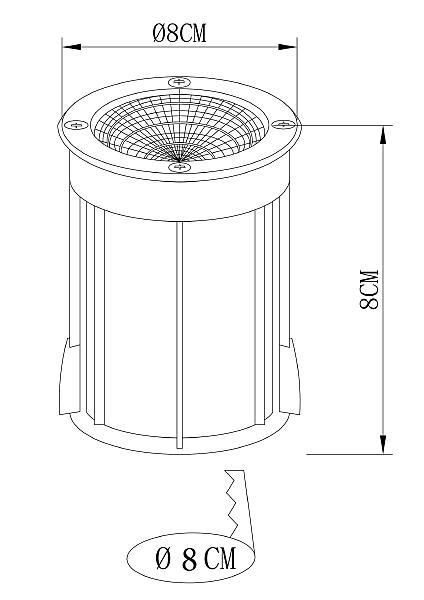 Уличный встраиваемый Arte Lamp Piazza A6205IN-1SS