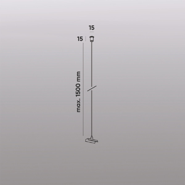 Механический подвес для трека SMART BASE, IP20, 1.5м Denkirs SMART BASE TR2126-WH