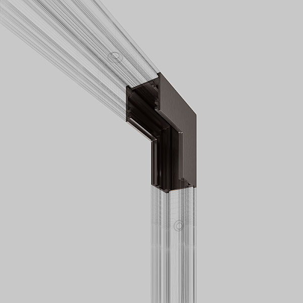 Коннектор для шинопровода Elektrostandard Line Magnetic Titan Line Коннектор угловой внутренний для накладного шинопровода (титан) 85225/00