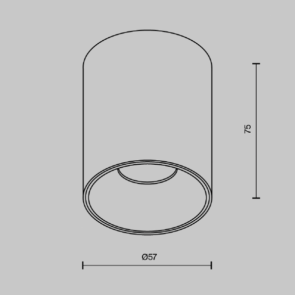 Накладной светильник Maytoni Alfa LED C064CL-8W3K-RD-WB