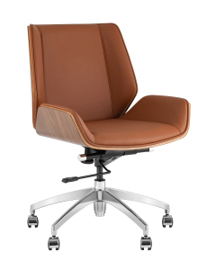 Кресло офисное Stool Group Crown A312-A 8383-14 walnut back
