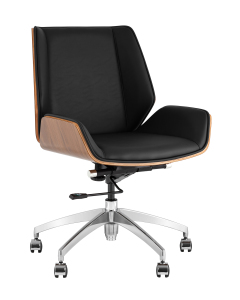 Кресло офисное Stool Group Crown A312-A 8383-29 walnut back