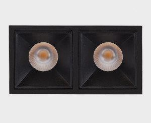 Встраиваемый светильник Italline IT06-6020 black 3000K - 2 шт. + IT06-6022 black