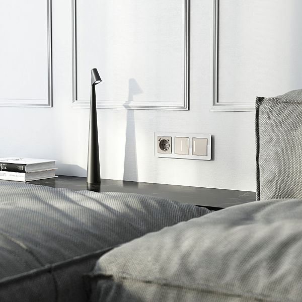 Розетка Werkel W1271704/ Розетка с заземлением, шторками и USB тип A+C (дымчатый)