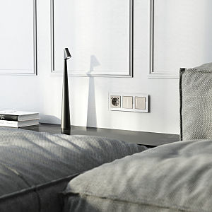 Розетка Werkel W1271704/ Розетка с заземлением, шторками и USB тип A+C (дымчатый)