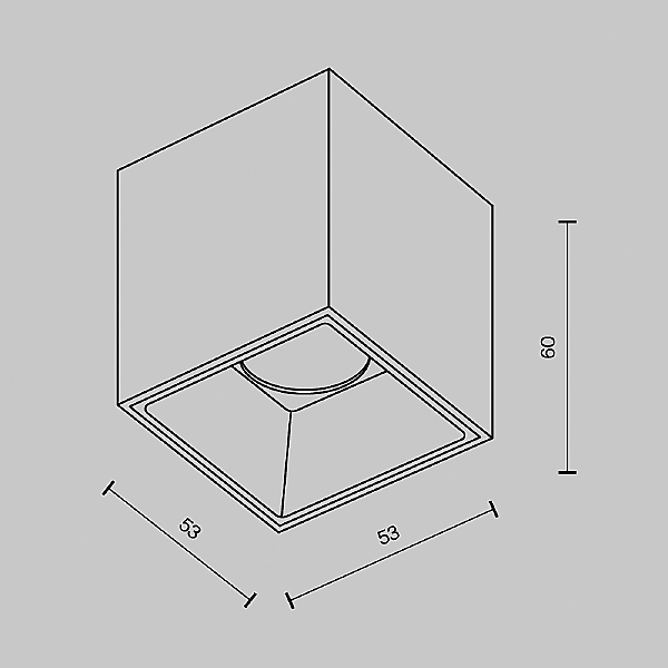 Накладной светильник Maytoni Alfa LED C064CL-5W4K-SQ-B